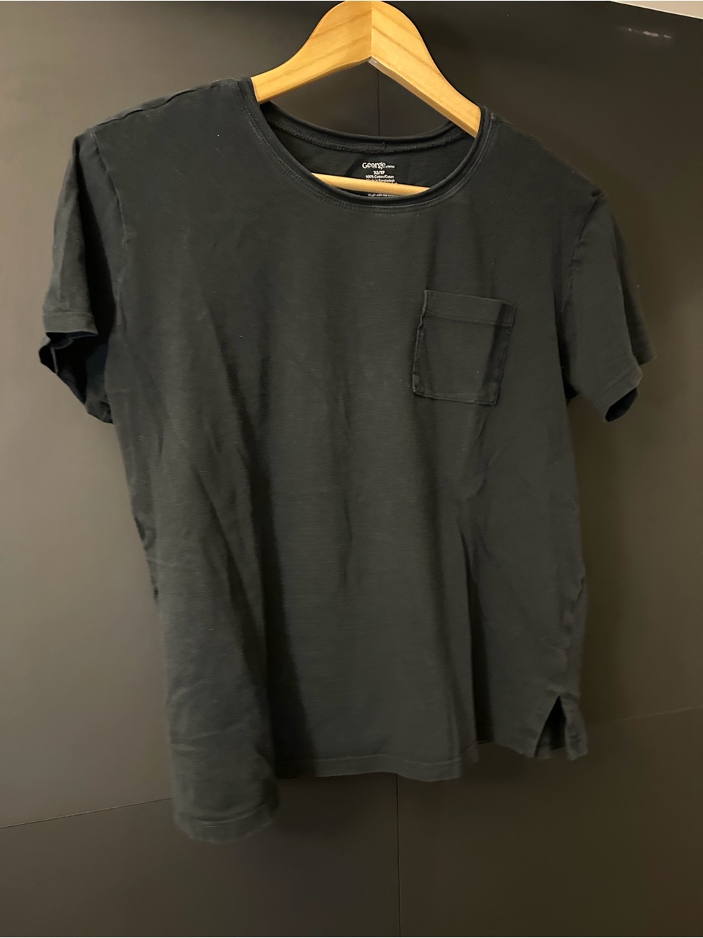 George Black Crewneck Short-Sleeve Pocket Tee